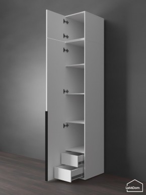 Шкаф с антресолью Linnea MHR-1A-4 2450х400х510 (Белый-М 11.1.2) в Менделеевске - mendeleevsk.ok-mebel.com | фото 5