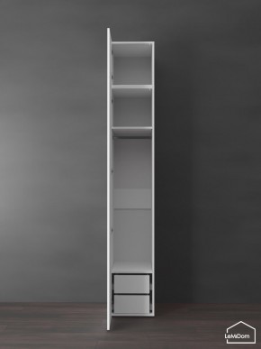 Шкаф с антресолью Linnea MHR-1POA-3 2450х400х510 (Белый-М 11.1.2) в Менделеевске - mendeleevsk.ok-mebel.com | фото 5