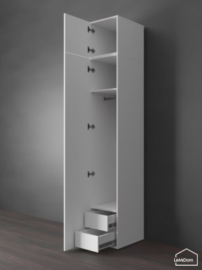 Шкаф с антресолью Linnea MHR-1POA-3 2450х400х510 (Белый-М 11.1.2) в Менделеевске - mendeleevsk.ok-mebel.com | фото 6