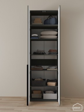Шкаф с антресолью Linnea MHR-2A-2 2450х800х510 (Графит-М 11.1.25) в Менделеевске - mendeleevsk.ok-mebel.com | фото 4