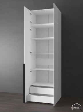 Шкаф с антресолью Linnea MHR-2A-4 2450х800х510 (Белый-М 11.1.2) в Менделеевске - mendeleevsk.ok-mebel.com | фото 5