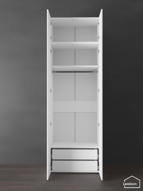 Шкаф с антресолью Linnea MHR-2POA-3 2450х800х510 (Белый-М 11.1.1) в Менделеевске - mendeleevsk.ok-mebel.com | фото 5