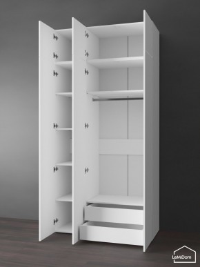 Шкаф с антресолью Linnea MHR-3POA-2 2450х1200х510 (Белый-М 11.1.2) в Менделеевске - mendeleevsk.ok-mebel.com | фото 5