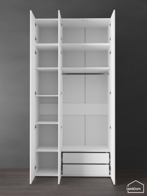Шкаф с антресолью Linnea MHR-3POA-2 2450х1200х510 (Белый-М 11.1.2) в Менделеевске - mendeleevsk.ok-mebel.com | фото 6