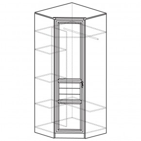 Шкаф угловой 50 Лира Нортон светлый (угол 854х854) в Менделеевске - mendeleevsk.ok-mebel.com | фото 2