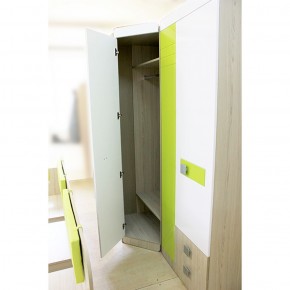 Шкаф угловой 700 Стиль № 3 (туя светлая/лайм) в Менделеевске - mendeleevsk.ok-mebel.com | фото 4