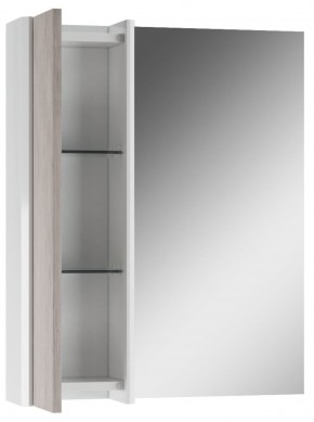 Шкаф-зеркало Uno 60 Дуб серый левый/правый Домино (DU1503HZ) в Менделеевске - mendeleevsk.ok-mebel.com | фото 3