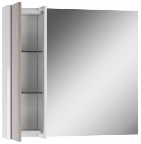 Шкаф-зеркало Uno 80 Дуб серый левый/правый Домино (DU1504HZ) в Менделеевске - mendeleevsk.ok-mebel.com | фото 4