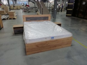 МСП-1 Кровать двойная универсальная 1600 с основанием (Дуб золотой/Камень темный) в Менделеевске - mendeleevsk.ok-mebel.com | фото 8