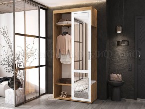 СТЕЛЛА-1 Прихожая (ЛДСП) дуб крафт/белый в Менделеевске - mendeleevsk.ok-mebel.com | фото 3