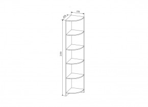 СКАНДИ СДУ370.1 Стеллаж угловой в Менделеевске - mendeleevsk.ok-mebel.com | фото 2