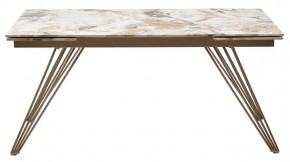 Стол ACERRA NEW 160 GLOSS GRAND JADE SOLID CERAMIC/ каркас цвета шампань, ®DISAUR в Менделеевске - mendeleevsk.ok-mebel.com | фото 12