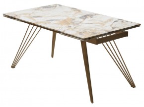 Стол ACERRA NEW 160 GLOSS GRAND JADE SOLID CERAMIC/ каркас цвета шампань, ®DISAUR в Менделеевске - mendeleevsk.ok-mebel.com | фото 14