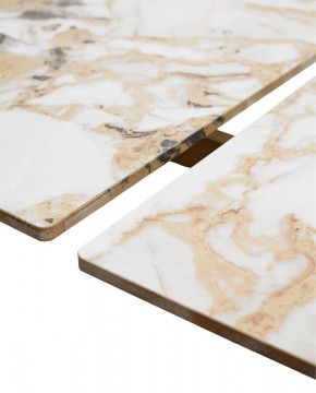 Стол ACERRA NEW 160 GLOSS GRAND JADE SOLID CERAMIC/ каркас цвета шампань, ®DISAUR в Менделеевске - mendeleevsk.ok-mebel.com | фото 8