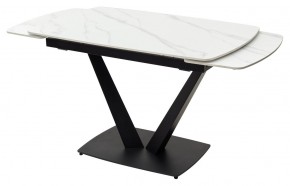 Стол ALATRI 120 MATT WHITE MARBLE SOLID CERAMIC / BLACK, ®DISAUR в Менделеевске - mendeleevsk.ok-mebel.com | фото 8