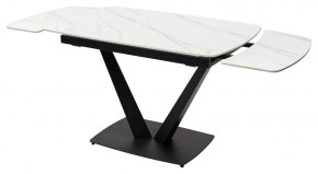 Стол ALATRI 120 MATT WHITE MARBLE SOLID CERAMIC / BLACK, ®DISAUR в Менделеевске - mendeleevsk.ok-mebel.com | фото 9