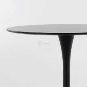 Стол Barneo T-3 Tulip style (RAL9017 черный, D100) в Менделеевске - mendeleevsk.ok-mebel.com | фото