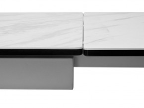 Стол BELLUNO 160 MARBLES KL-99 Белый мрамор матовый, итальянская керамика/ белый каркас, ®DISAUR в Менделеевске - mendeleevsk.ok-mebel.com | фото 9