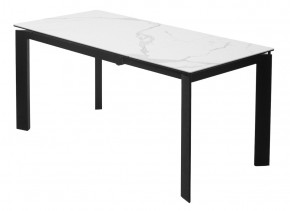 Стол CORNER 120 HIGH GLOSS STATUARIO керамика, стекло/ черный каркас, ®DISAUR в Менделеевске - mendeleevsk.ok-mebel.com | фото 6