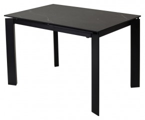 Стол CORNER 120 MATT BLACK MARBLE SOLID CERAMIC / BLACK, ®DISAUR в Менделеевске - mendeleevsk.ok-mebel.com | фото 1