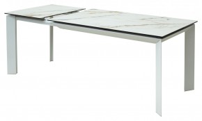 Стол CREMONA 160 KL-188 Контрастный мрамор / белый каркас, ®DISAUR в Менделеевске - mendeleevsk.ok-mebel.com | фото 6