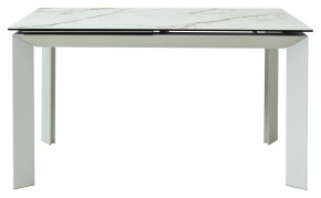 Стол CREMONA 160 KL-188 Контрастный мрамор / белый каркас, ®DISAUR в Менделеевске - mendeleevsk.ok-mebel.com | фото 5