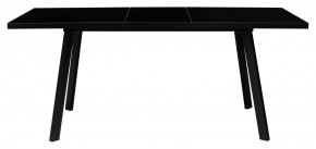 Стол ФИН 120 Черный, стекло/ Черный каркас М-City в Менделеевске - mendeleevsk.ok-mebel.com | фото