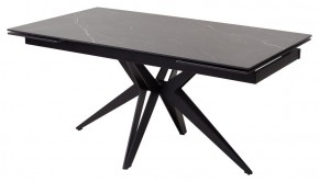 Стол FORIO 160 MATT BLACK MARBLE SOLID CERAMIC / BLACK, ®DISAUR в Менделеевске - mendeleevsk.ok-mebel.com | фото 1
