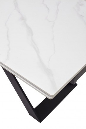 Стол LIVORNO 180 MATT WHITE MARBLE SOLID CERAMIC / BLACK, ®DISAUR в Менделеевске - mendeleevsk.ok-mebel.com | фото 9