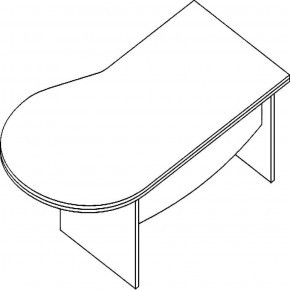 Стол "Лауреат" для руководителя (правый/левый) Л.У-21 в Менделеевске - mendeleevsk.ok-mebel.com | фото
