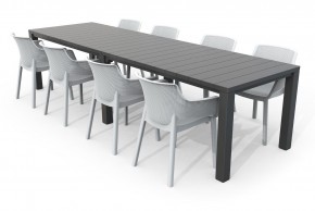 Стол раскладной Джули (Julie Double table 2 configurations) Графит в Менделеевске - mendeleevsk.ok-mebel.com | фото 7