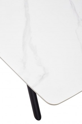 Стол RIVOLI 140 MATT WHITE MARBLE SOLID CERAMIC / BLACK, ®DISAUR в Менделеевске - mendeleevsk.ok-mebel.com | фото 9