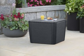Стол-сундук Лузон Плюс (Luzon Plus Flat Wicker), графит в Менделеевске - mendeleevsk.ok-mebel.com | фото