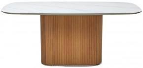 Стол TAMPA 180 цвет БЕЛЫЙ МРАМОР M326, керамика / Каркас OAK, ®DISAUR в Менделеевске - mendeleevsk.ok-mebel.com | фото 9