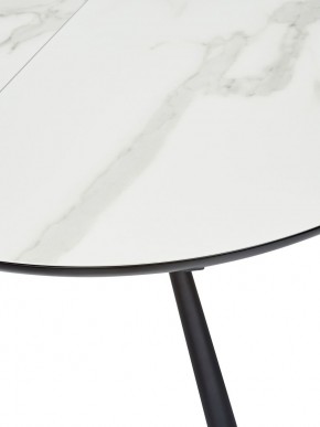 Стол VOLAND BIANCO TL-45 испанская керамика/ BLACK "белый мрамор" М-City в Менделеевске - mendeleevsk.ok-mebel.com | фото 2
