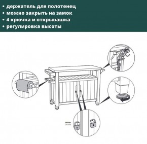 Столик для барбекю 207 Л (Unity XL 207L) в Менделеевске - mendeleevsk.ok-mebel.com | фото 8