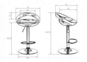 Стул барный DOBRIN DISCO LM-1010 (белый) в Менделеевске - mendeleevsk.ok-mebel.com | фото 2