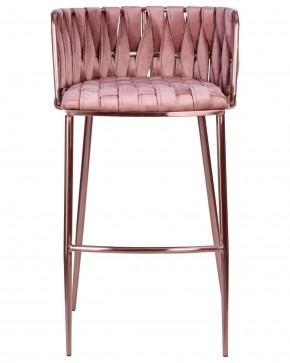 Стул барный DOBRIN EMMA ROSE GOLD, розовый велюр (VF-10) в Менделеевске - mendeleevsk.ok-mebel.com | фото 6