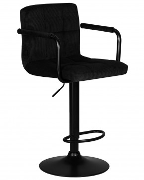 Стул барный DOBRIN KRUGER ARM BLACK, черный вельвет (LAR-E2041-52) в Менделеевске - mendeleevsk.ok-mebel.com | фото 2