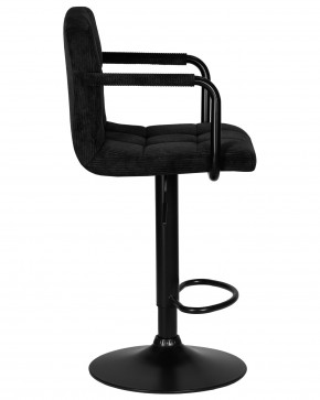 Стул барный DOBRIN KRUGER ARM BLACK, черный вельвет (LAR-E2041-52) в Менделеевске - mendeleevsk.ok-mebel.com | фото 3