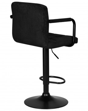 Стул барный DOBRIN KRUGER ARM BLACK, черный вельвет (LAR-E2041-52) в Менделеевске - mendeleevsk.ok-mebel.com | фото 4