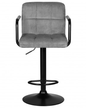 Стул барный DOBRIN KRUGER ARM BLACK, серый вельвет (LAR-E2041-25) в Менделеевске - mendeleevsk.ok-mebel.com | фото 6
