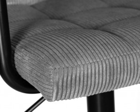 Стул барный DOBRIN KRUGER ARM BLACK, серый вельвет (LAR-E2041-25) в Менделеевске - mendeleevsk.ok-mebel.com | фото 7