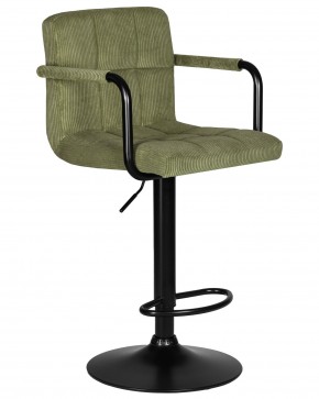 Стул барный DOBRIN KRUGER ARM BLACK, зеленый вельвет (LAR-E2041-7) в Менделеевске - mendeleevsk.ok-mebel.com | фото 2