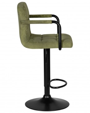 Стул барный DOBRIN KRUGER ARM BLACK, зеленый вельвет (LAR-E2041-7) в Менделеевске - mendeleevsk.ok-mebel.com | фото 3