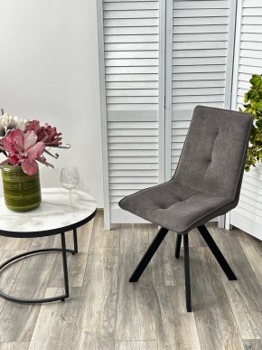 Стул BRONX, 360 град. поворот. B28 Темно-серый, велюр / черный каркас, М-City в Менделеевске - mendeleevsk.ok-mebel.com | фото 4
