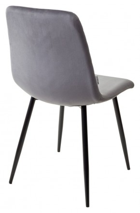 Стул DUKE BLUVEL-14 GREY, велюр / черный каркас М-City в Менделеевске - mendeleevsk.ok-mebel.com | фото 3