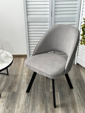 Стул DUNA 360 град. поворот. B22 Серый, велюр / черный каркас, М-City в Менделеевске - mendeleevsk.ok-mebel.com | фото 8