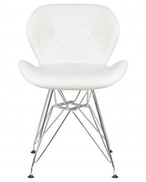 Стул обеденный DOBRIN BUTTERFLY CHROME, ножки хром, цвет белый в Менделеевске - mendeleevsk.ok-mebel.com | фото 6