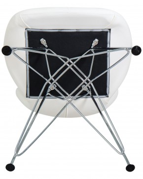 Стул обеденный DOBRIN BUTTERFLY CHROME, ножки хром, цвет белый в Менделеевске - mendeleevsk.ok-mebel.com | фото 8